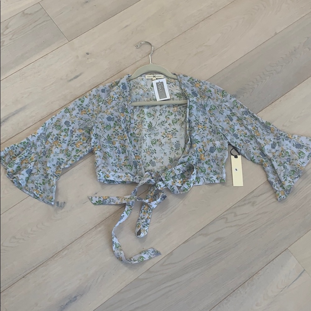 intermix wrap long sleeve shirt